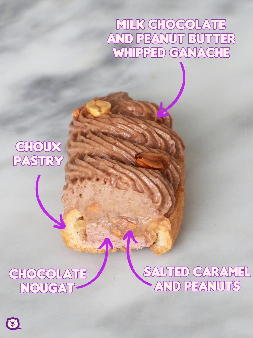 SNICKERS INSPIRED ÉCLAIR