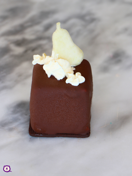 PEAR AND CHOCOLATE CUBE [PICKUP ONLY]