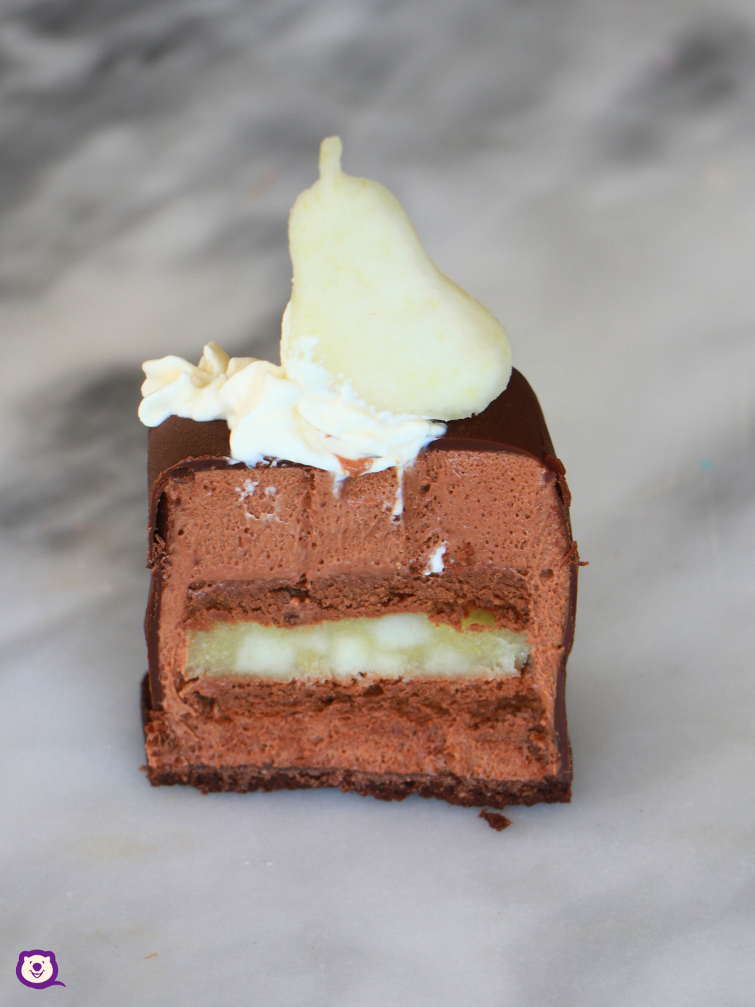 PEAR AND CHOCOLATE CUBE [PICKUP ONLY]