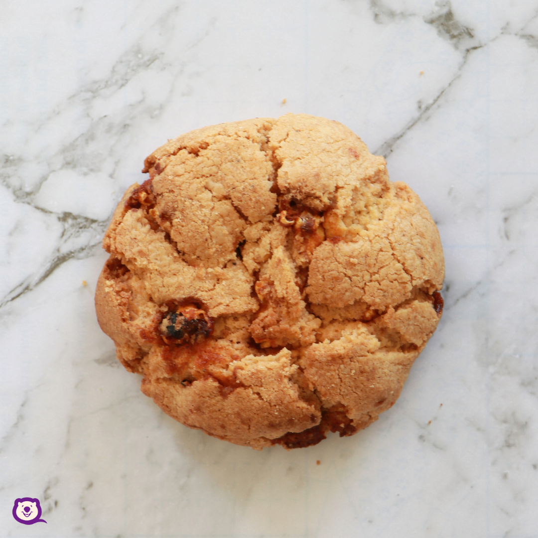 CARAMELIZED POPCORN AND MACADAMIA COOKIE